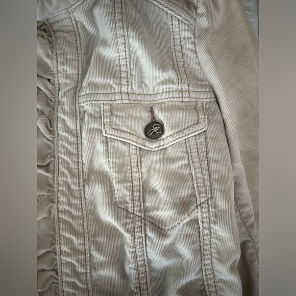 Cream Corduroy Jacket by Gidra - Picture 6 of 10